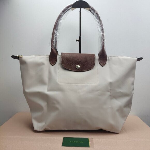 Longchamp Le Pliage White Tote - Picture 1 of 9